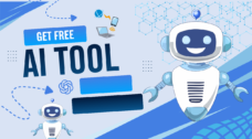 blue and white modern ai tools youtube thumbnail